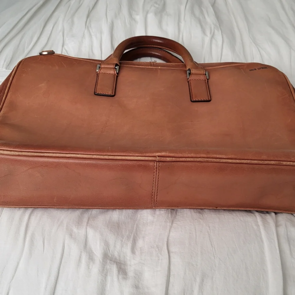 Jack Spade Fulton Leather Darrow Briefcase Laptop Bag